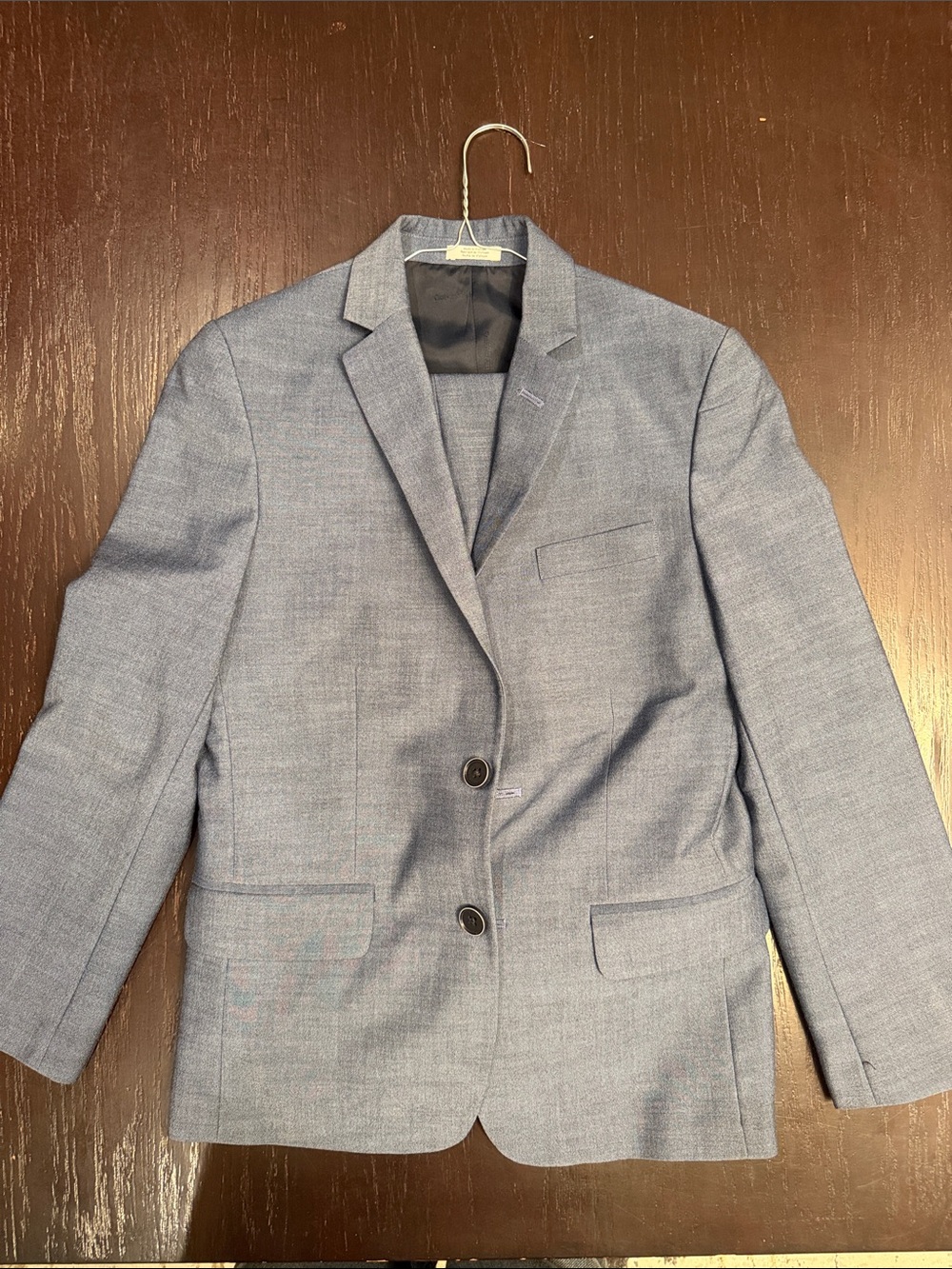 Calvin Klein Light Blue Boys' Two-Button Sport Coat Blazer